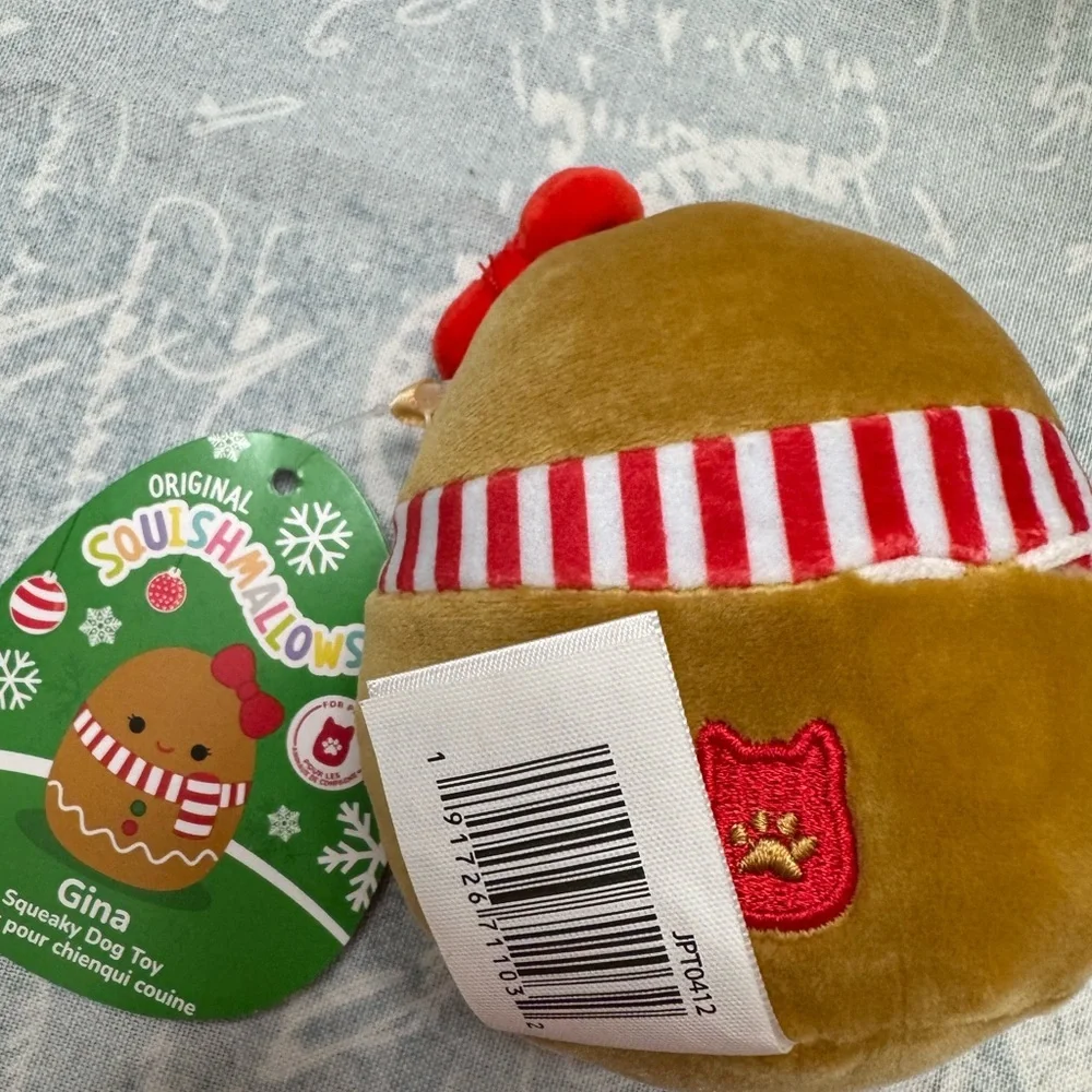 Squishmallows Festive Plush - Brown and Red